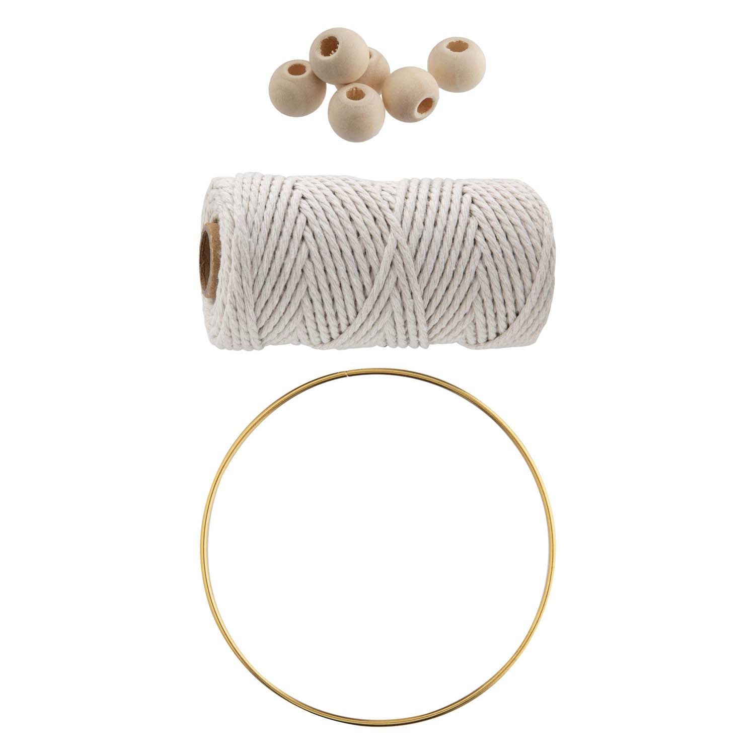 Creatieve knutselgroep macrame knutselset veren