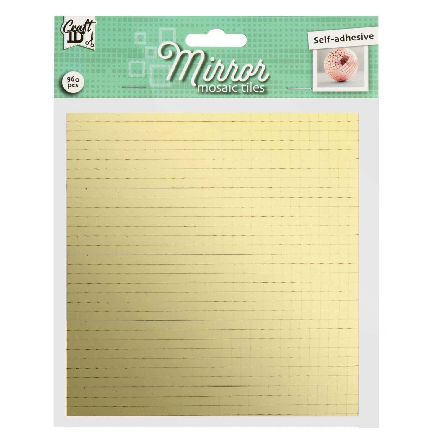Creatieve ambachtsgroep zelfklevende mozaïek spiegelsteentjes, 960st.