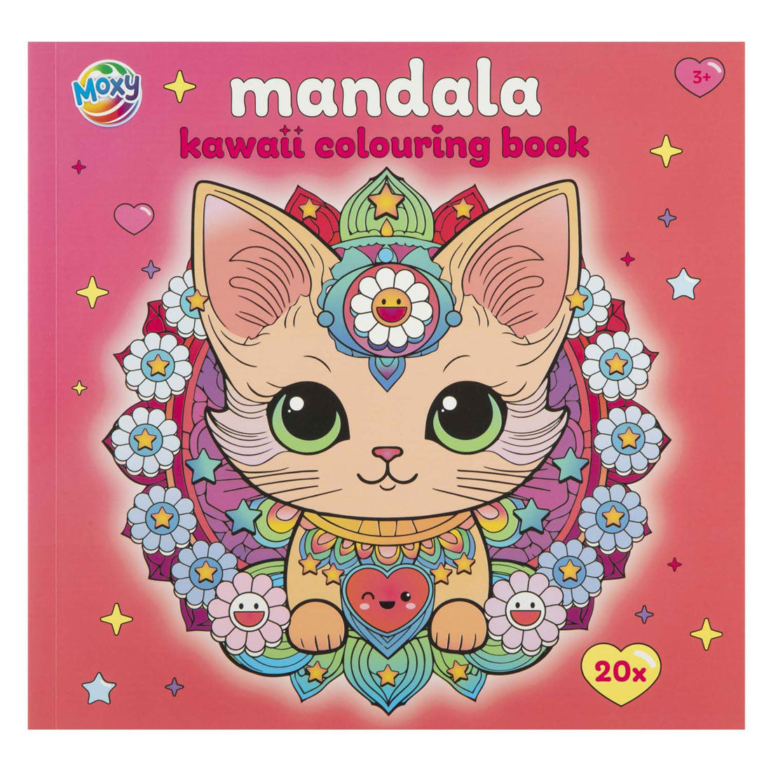 Moxy kleurboek mandala kawaii 20p