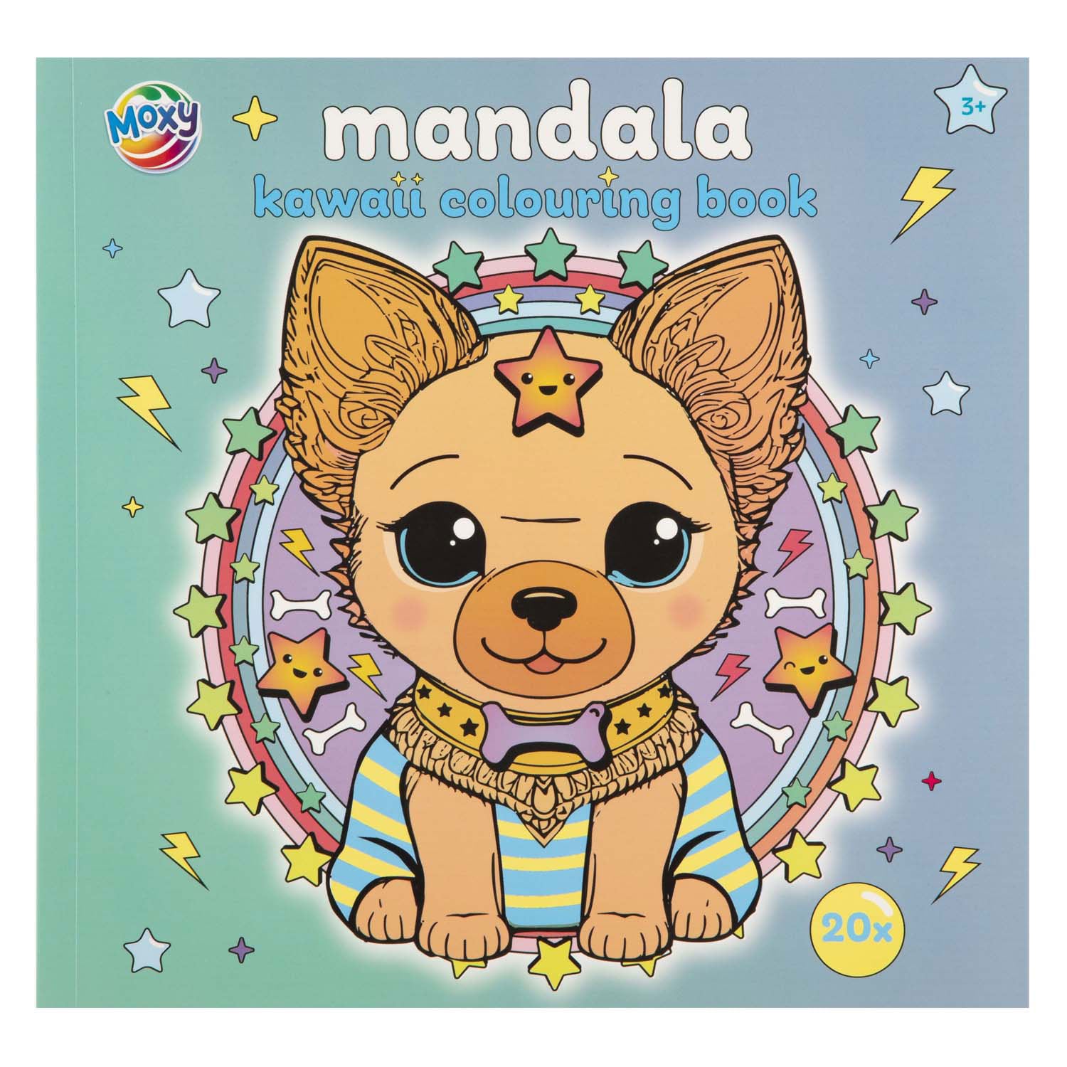 Moxy kleurboek mandala kawaii 20p