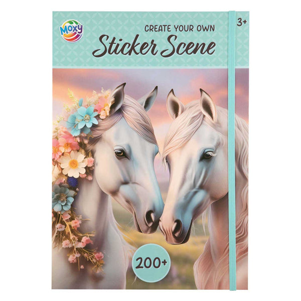Creative craft group sticker scene book a4, 200+ stickers
