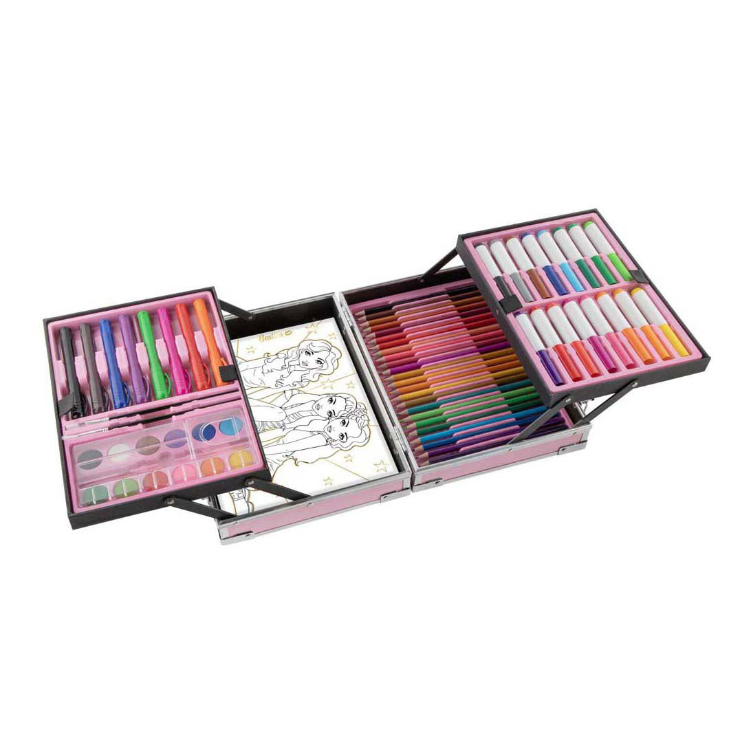 Besties metalen kleurkoffer incl. canvas