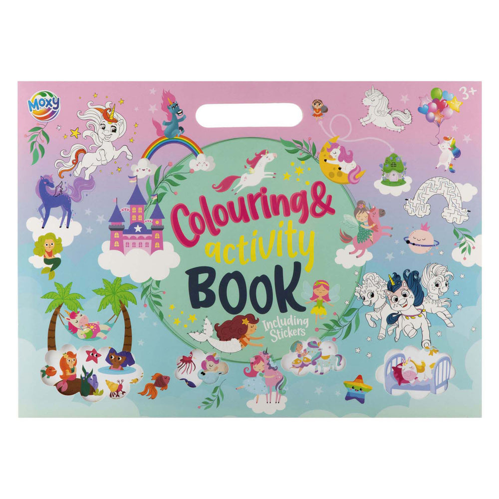 Moxy kleur- en activiteitenboek met stickers 36x26cm