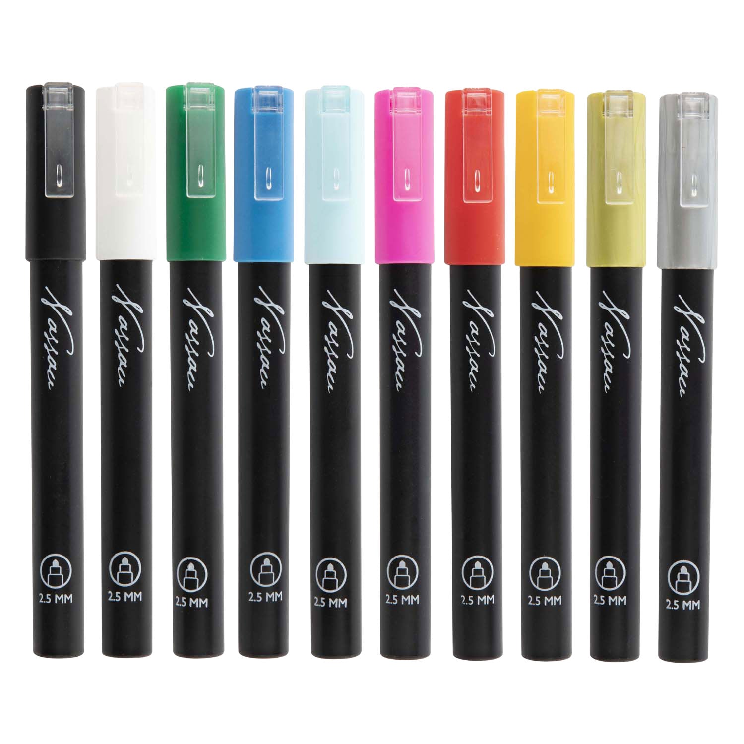 Stiften acrylstiften 10 stuks 25x15x2 cm