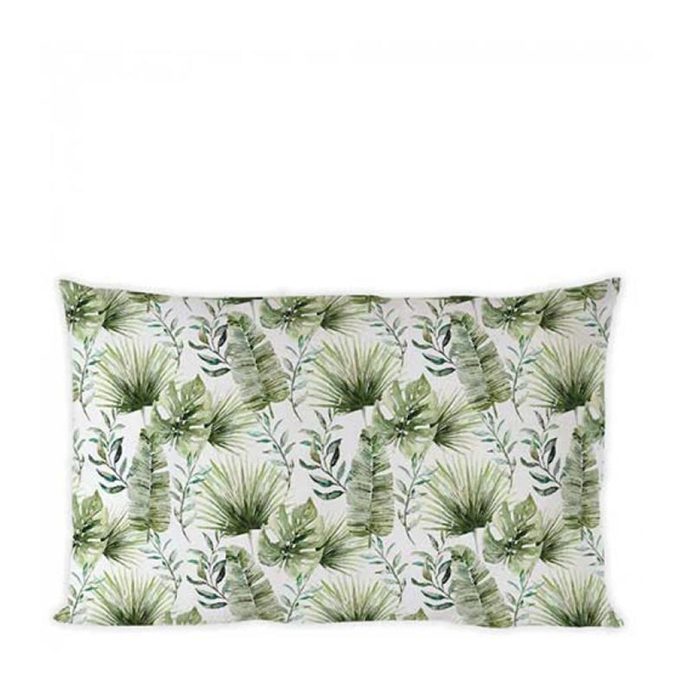 Ambiente kussenhoes 50x30cm jungle leaves white