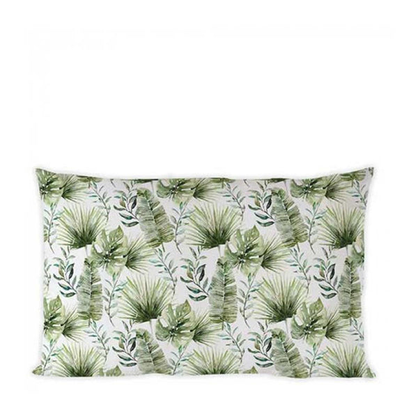 Ambiente kussenhoes 50x30cm jungle leaves white