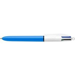 Balpen bic 4-kleuren medium 0,5 mm zwart, rood, groen, blauw
