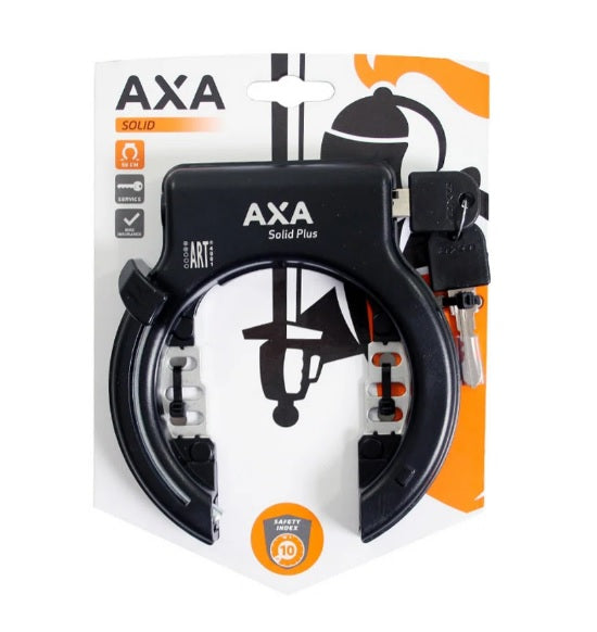 AXA Solid Plus zwart ART2 ringslot - 150mm - fiets