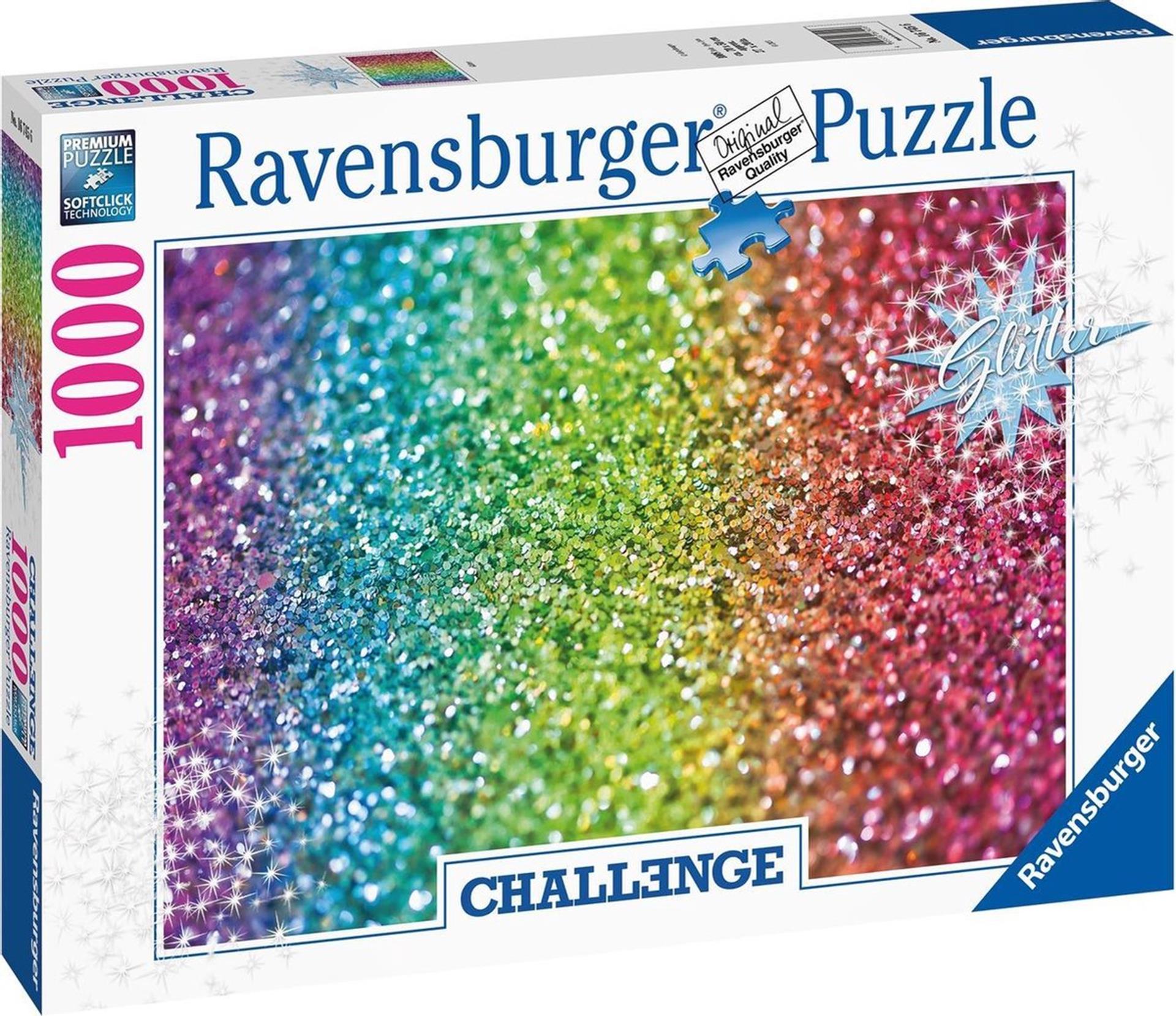 Ravensburger puzzeluitdaging glitter 1000 stukjes