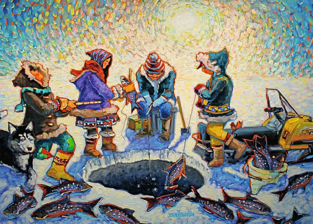 Ravensburger puzzel ijsvissen 1000 stukjes