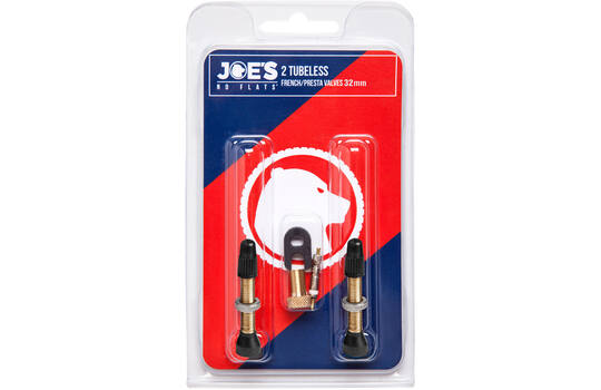 Joe's no flats - valve presta tubeless 32mm (2 pièces)