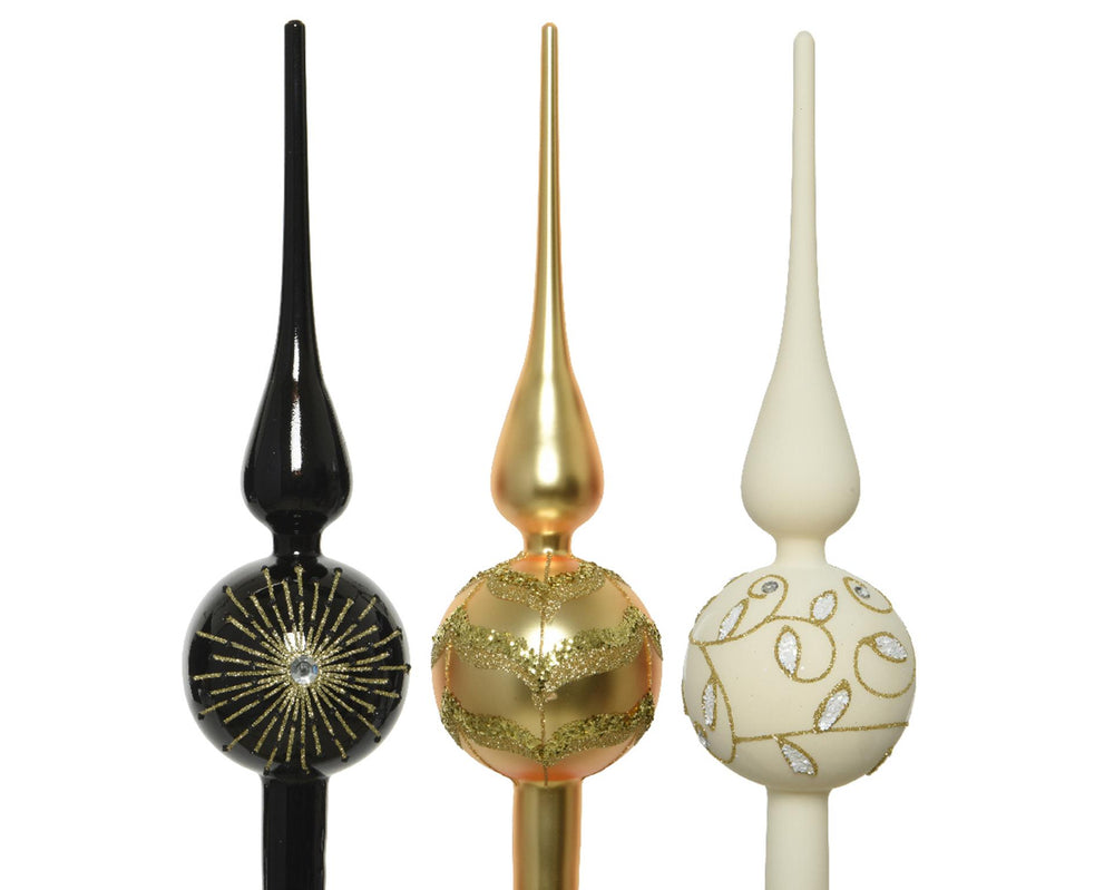 Decoris piek dia8x31cmi kleur zwart, licht goud of wol wit