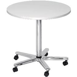 Bach conferentietafel hammerer vst08 w c gemelamineerd spaanplaat wit chroom