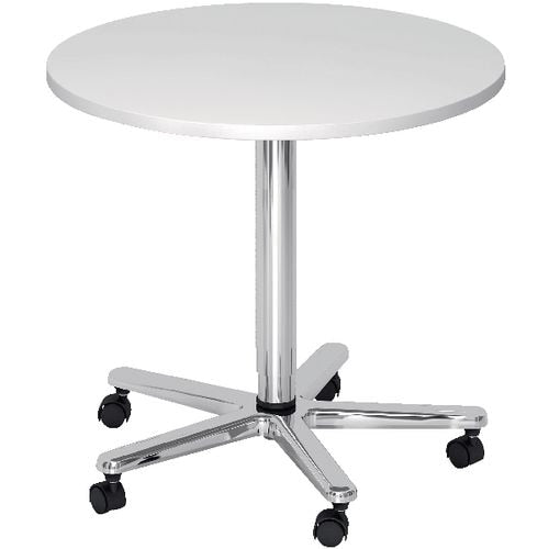 Bach conferentietafel hammerer vst08 w c gemelamineerd spaanplaat wit chroom