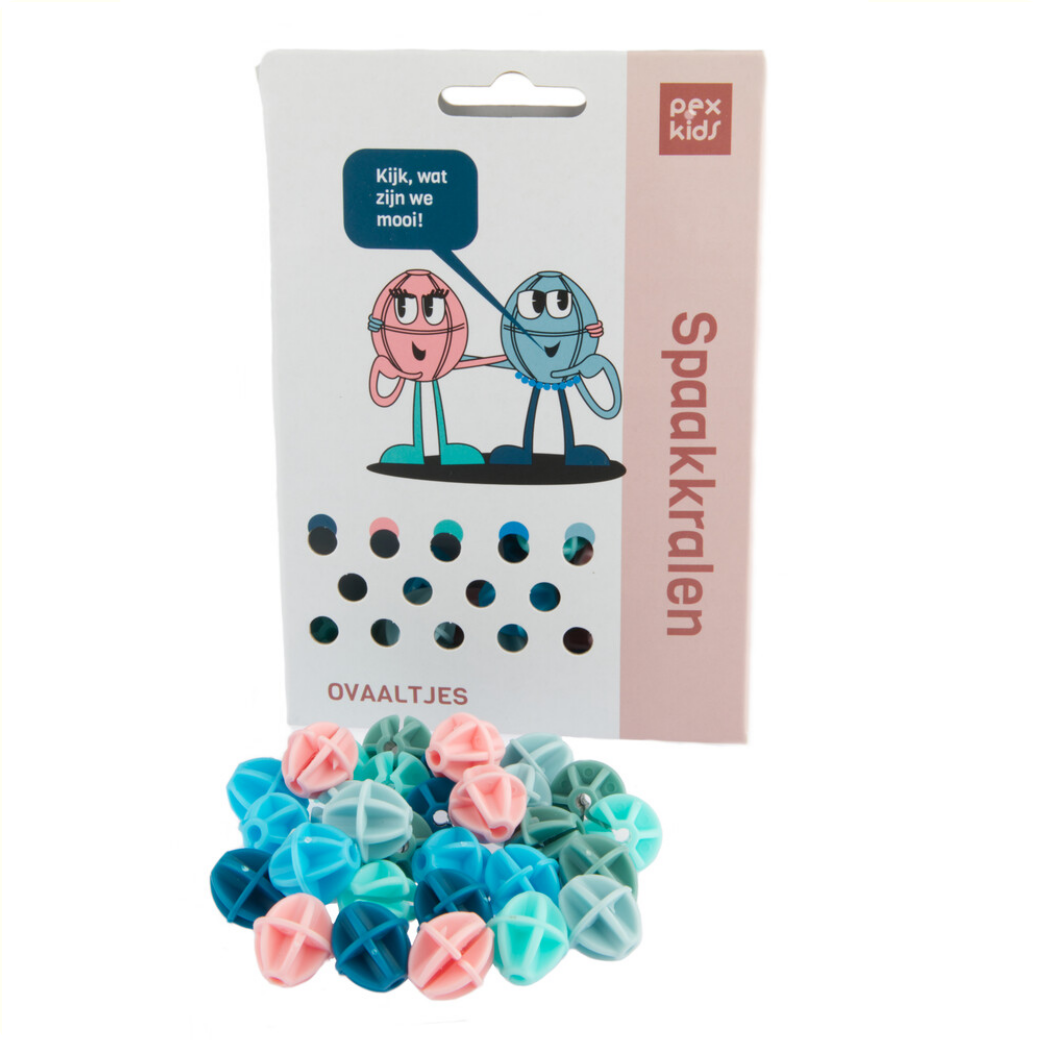 Fiets spreek kralen Pexkids Ballen Sorted 6-color (30 stuks op kaart)