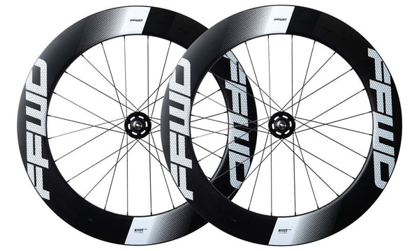 Sapim ffwd achterwiel ryot77 baan 77mm ffwd naaf zwart wit