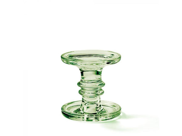Ambiente kaarshouder glas groot green ø11xh11cm