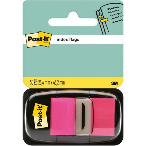 Index post-it 680-21 25mm roze 50 stuks