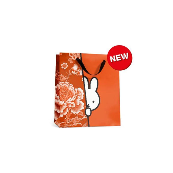 Nijntje kiekeboe geschenktasje 18x22x8cm oranje