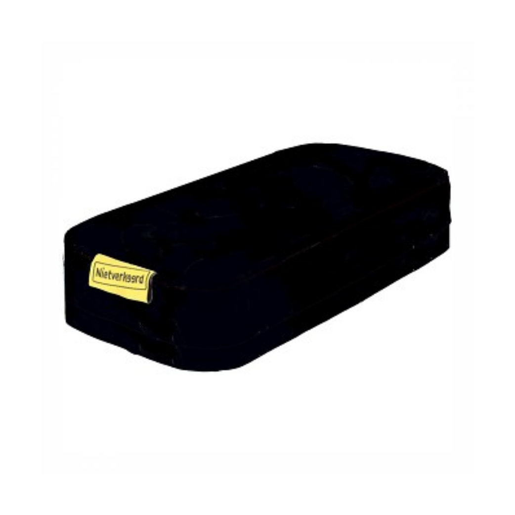 Gerecycled kussen zitje achterdrager zwart-grijs