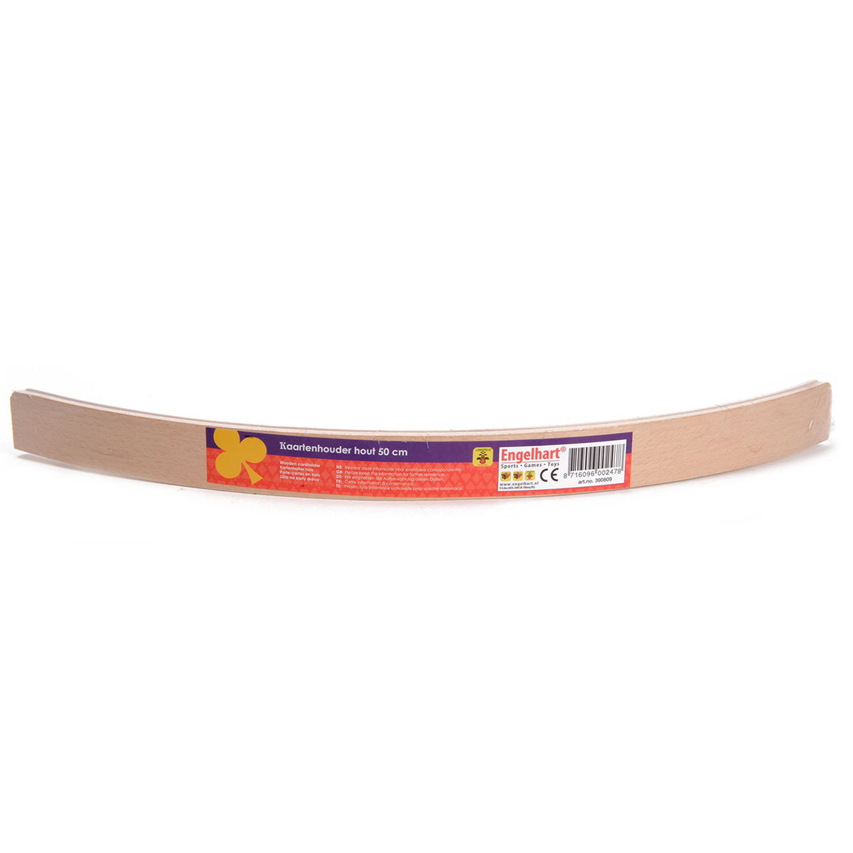 Longfield kaarthouder hout groot 50 cm