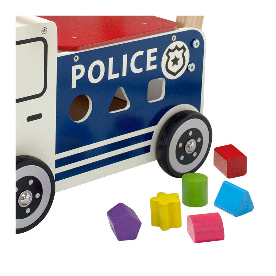 Ik ben Toy Loop- en Duwwagen Politie