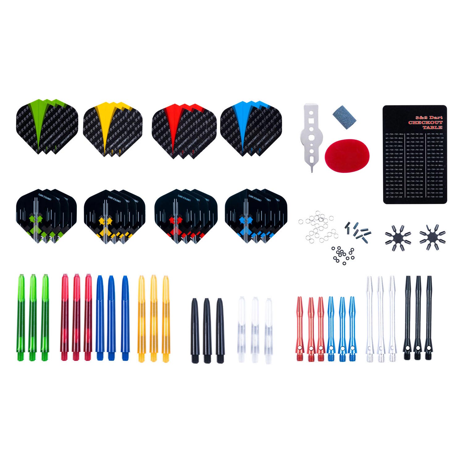 Longfield darts accessoireset 141-delig