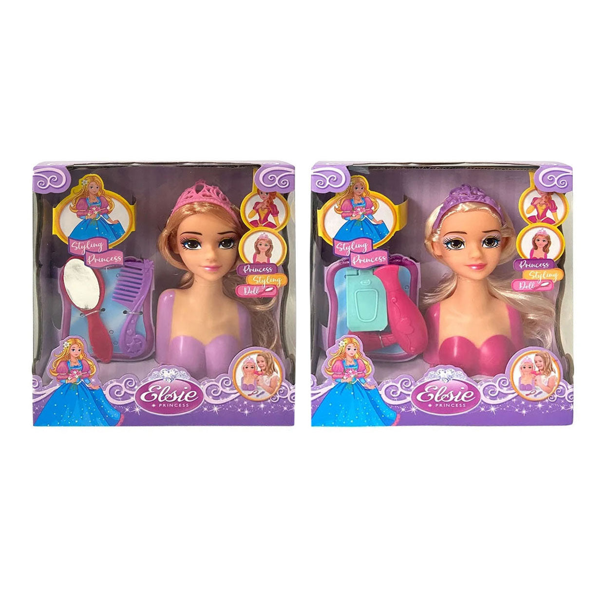 Kappop prinses met accessoires
