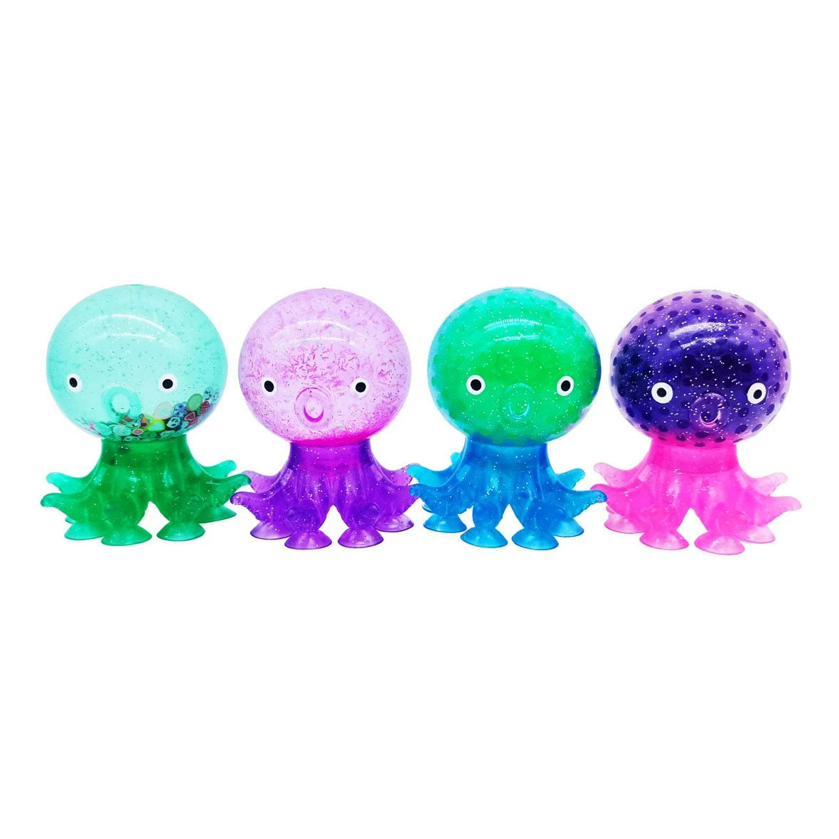Squishy smaakvolle rekbare wateroctopus met zuignappen