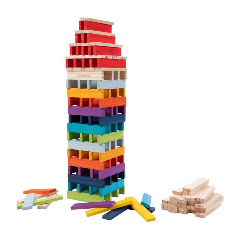 Bouwplankjes set van 200 stuks multicolour