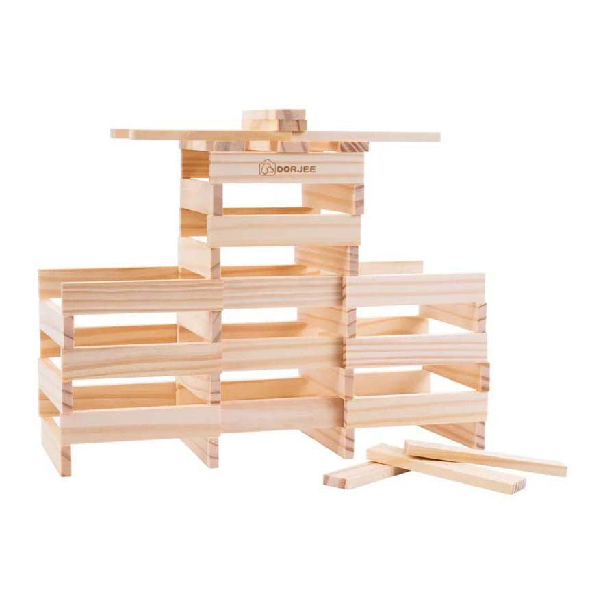 Bouwplankjes set van 200 stuks multicolour