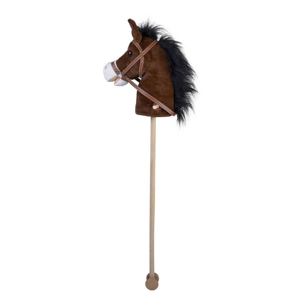 Houten stokpaardje bruin - 95cm