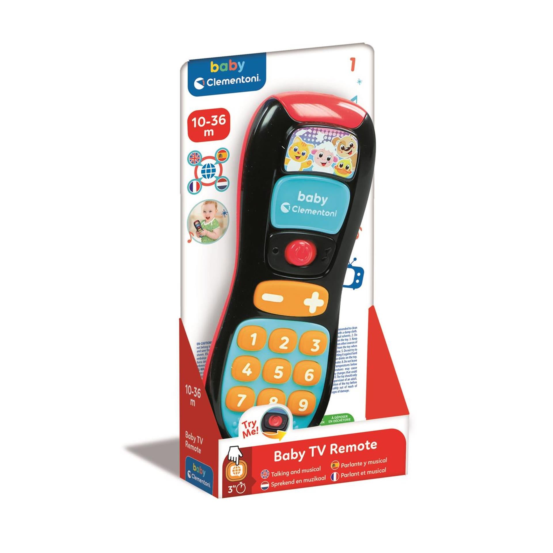 Clementoni baby sprekende en muzikale afstandsbediening