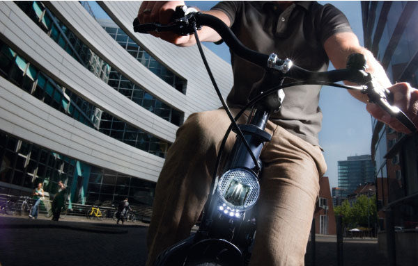 Koplamp Busch en Müller Lumotec IQ Cyo Premium RT Senso Plus 60 Lux - zwart