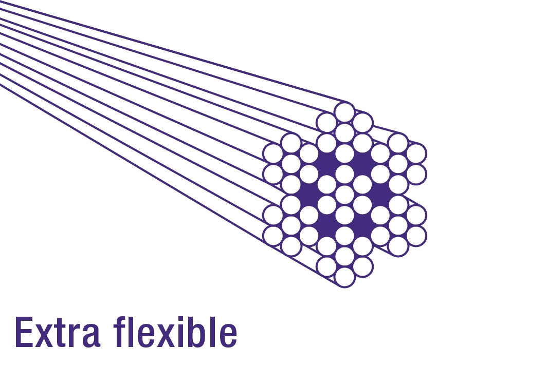 Koppeling binnenkabel Elvedes 2250mm 7x7 draads verzinkt Ø1,5mm met V-nippel (op kaart)