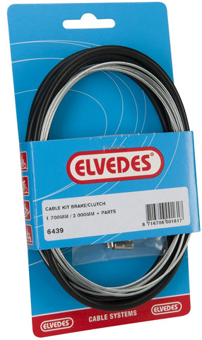 Câble d'embrayage câble de frein Elvedes 1700 2000mm V-nipple - 2 mètres (sur carte)