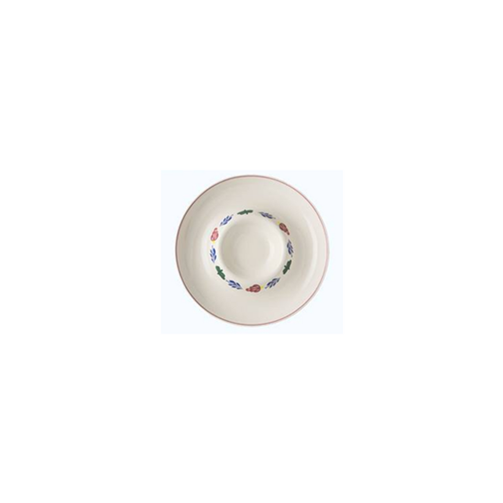 Boerenbont snackschaal ø 33 cm aardewerk