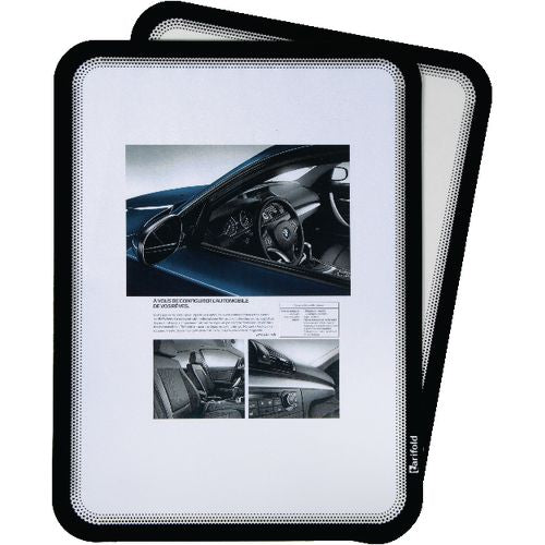 Documenthouder djois tview magneto a4 zwart pak 2 stuks