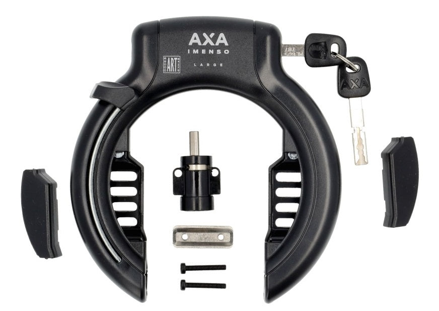 Axa imenso large (75mm) ringslot art-2 zwart met bosch powertube bes3 accuslot oem