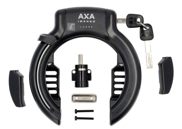 Axa imenso large (75mm) ringslot art-2 zwart met bosch powertube bes3 accuslot oem