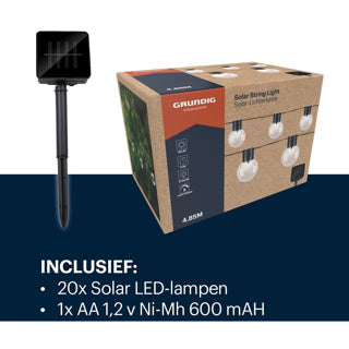Ottosimon tuinverlichtingslinger op zonne energie 4,9m | 2 stuks
