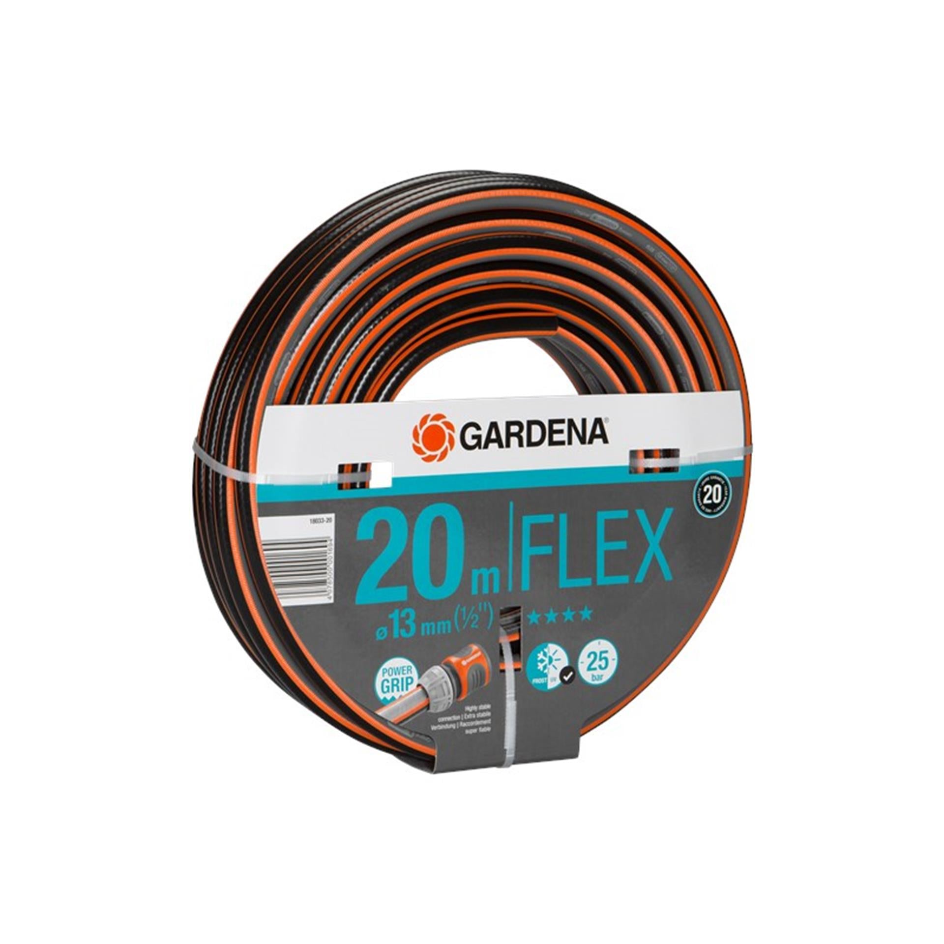 Gardena comfort flex slang 13 mm (1 2 ) (zwart oranje, 18033-20, 20 m)