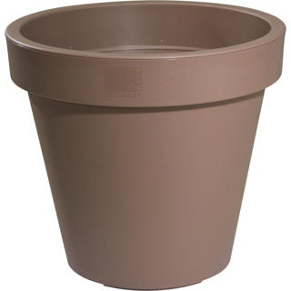 Bloempot e k rond 40cm mokka | 3 stuks