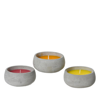 Citronella kaars wax 3 assorti buiten | 4 stuks