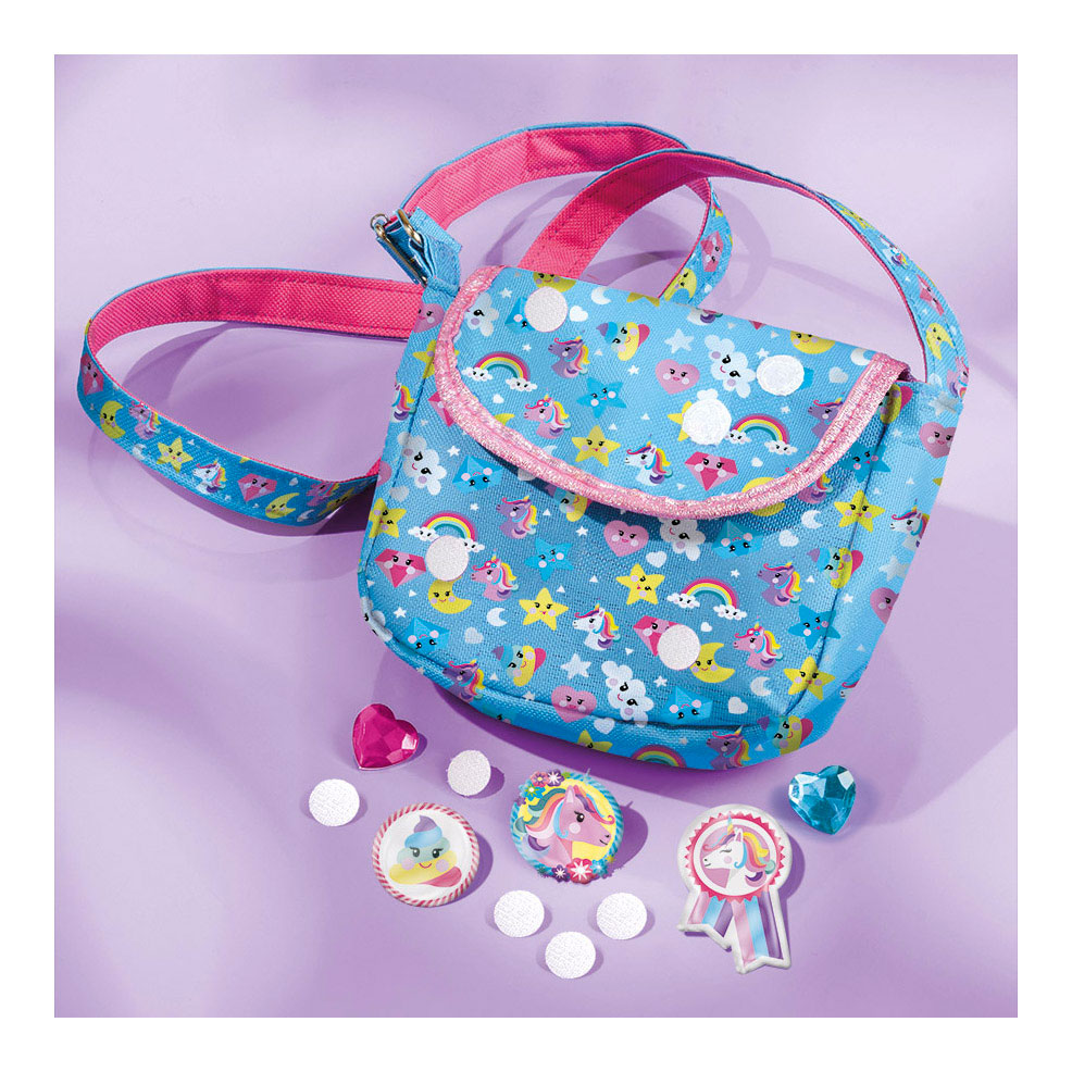 Totum unicorn 2 in 1 knutselset armbandjes maken sieraden en tasje versieren - creatief speelgoed meisjes vanaf 4 jaar cadeau tip knutselen
