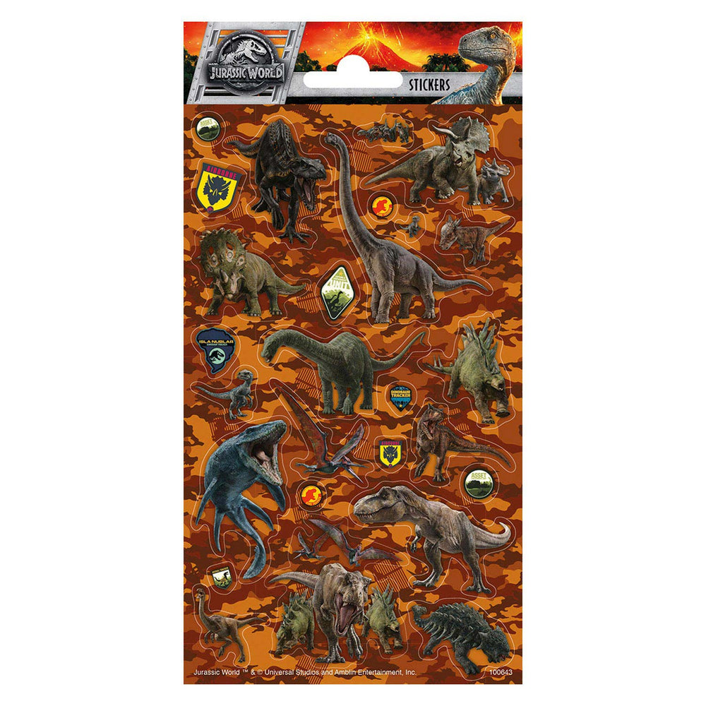 Totum stickervel jurassic world