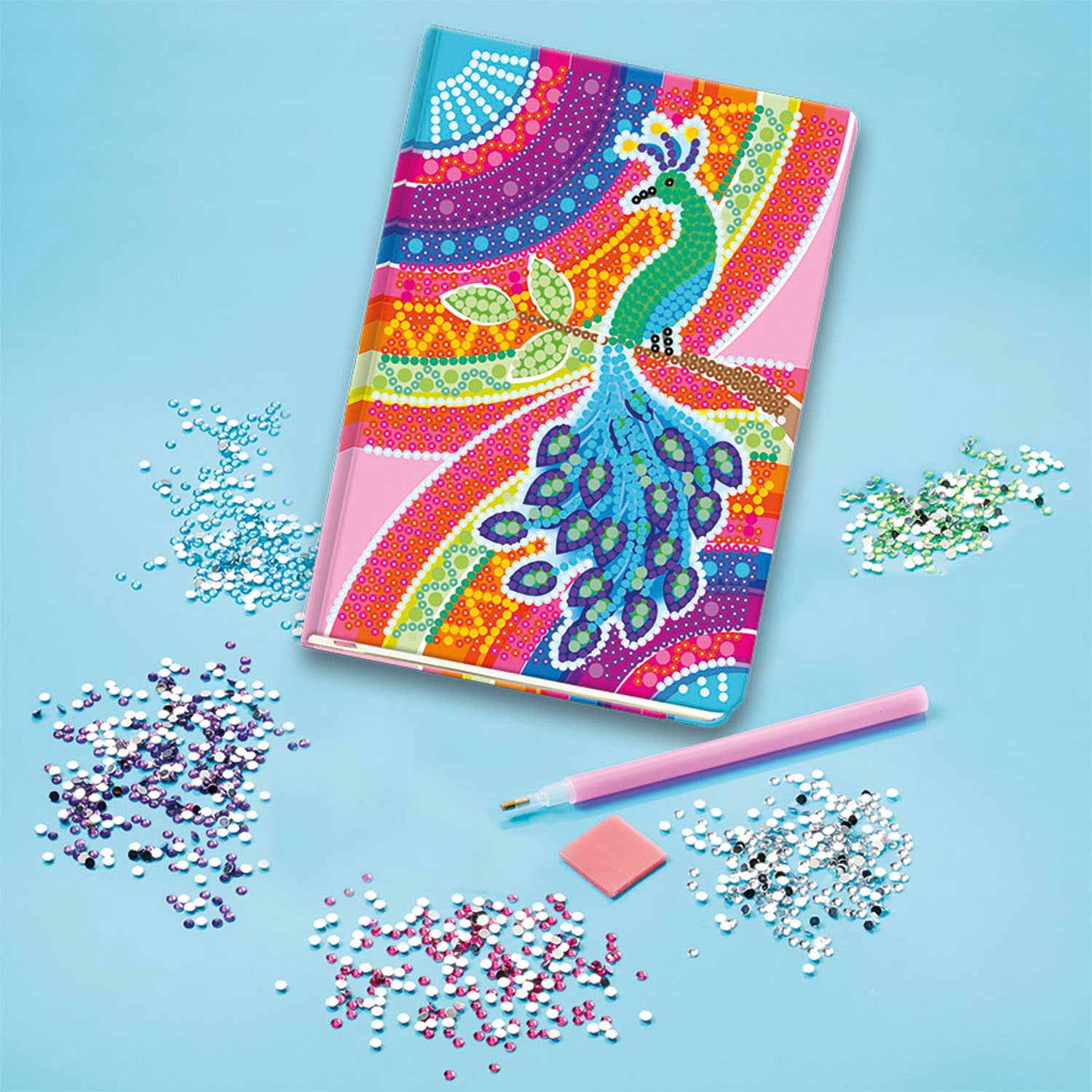 Totum diamant schilderij dagboek - pauw