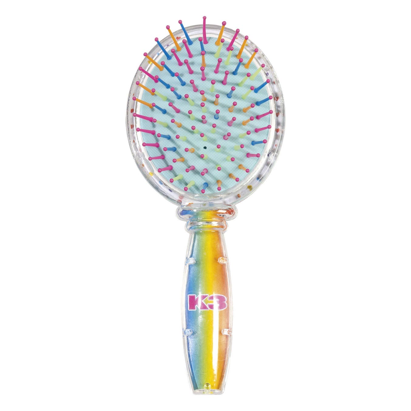 Totum k3 glitter kinder haar borstel - speelgoed meisjes junior vanaf 3 jaar- met bewegende glitters - studio 100 kids beauty