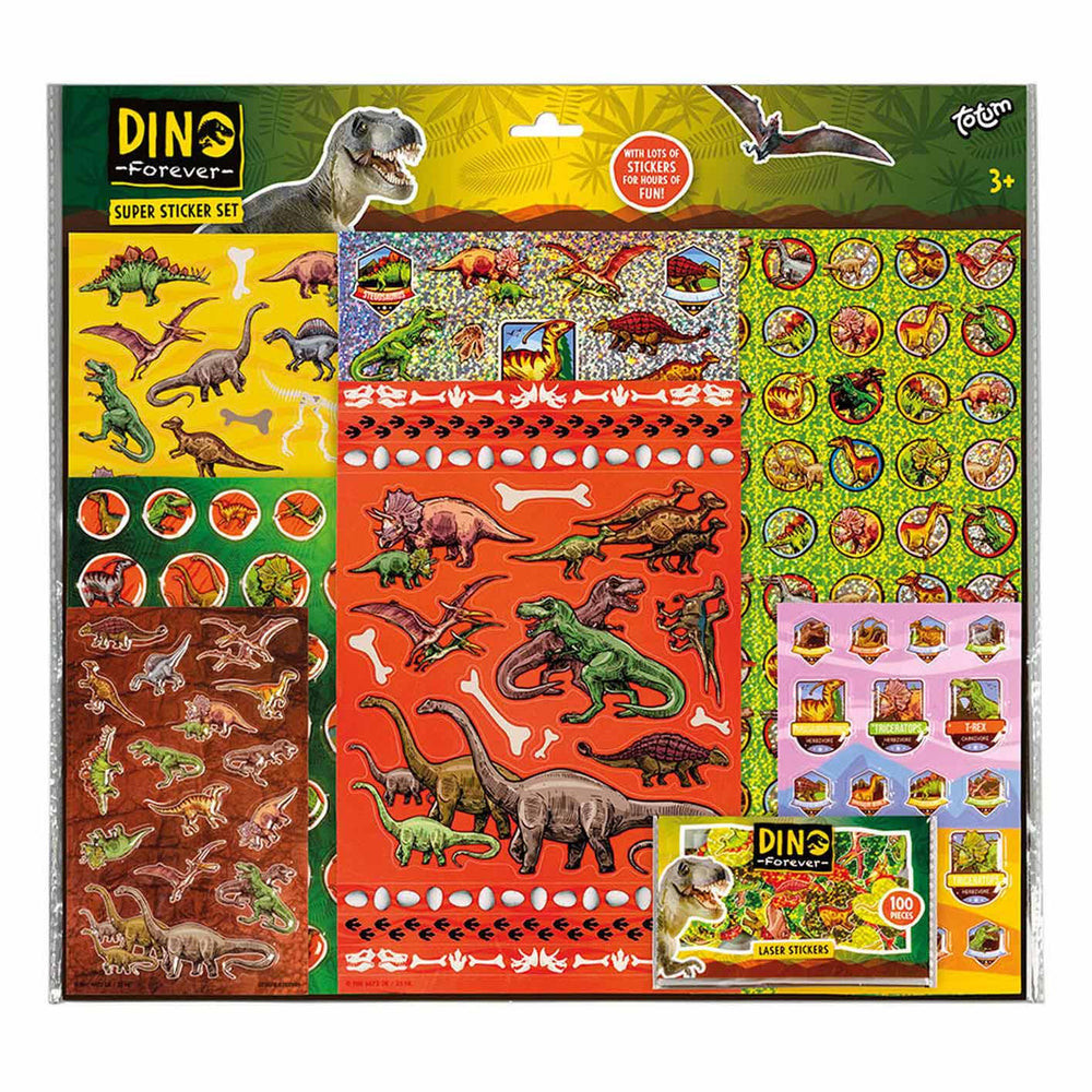 Totum super stickerset - dino