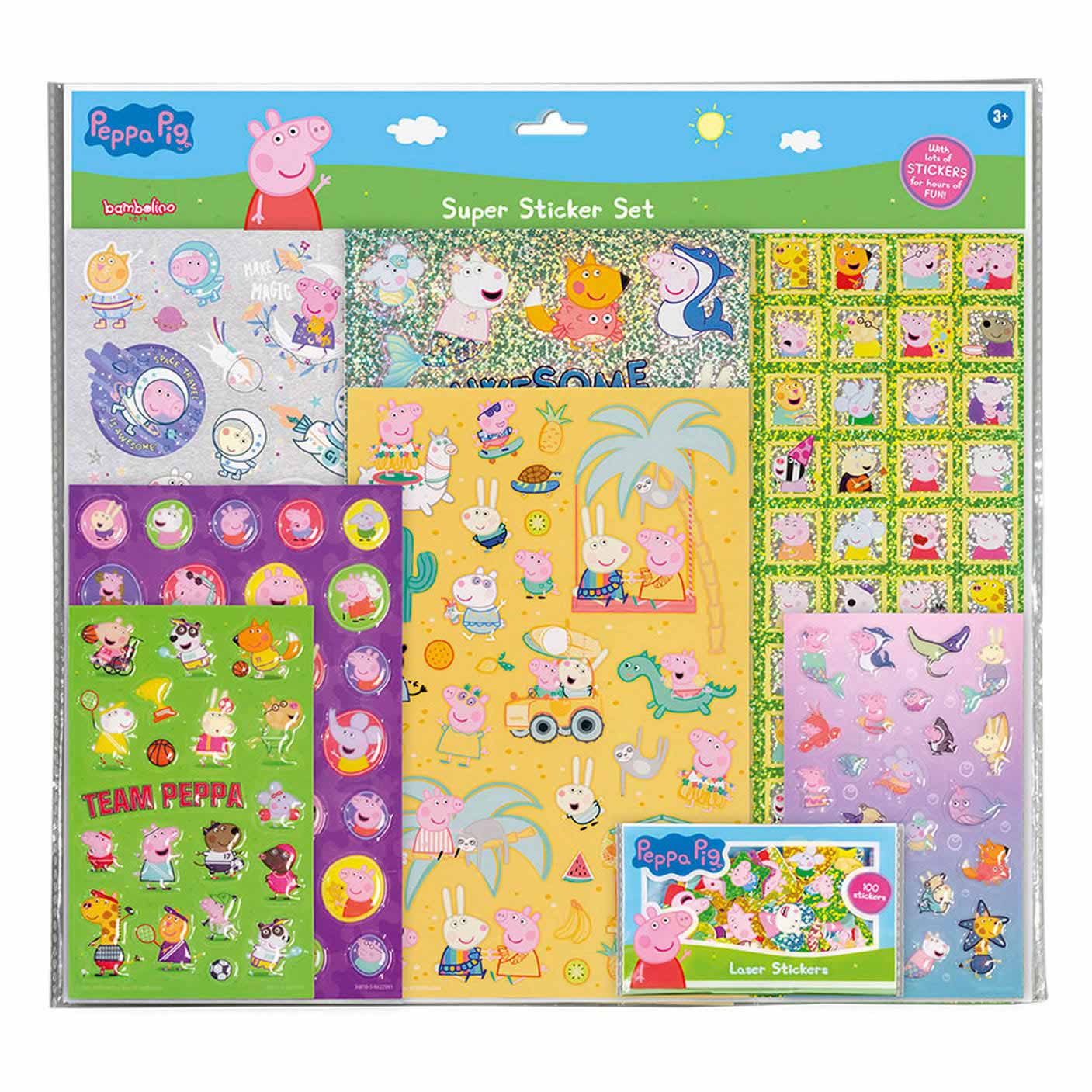 Bambolino toys super stickerset - peppa pig